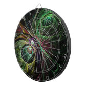 Abstracte kunst oogmerk dartbord (Voorkant Rechts)