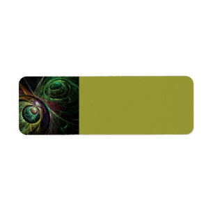 Abstracte kunst oogmerk etiket