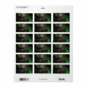 Abstracte kunst oogmerk etiket (Full Sheet)