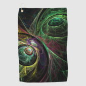 Abstracte kunst oogmerk golfhanddoek (Voorkant)