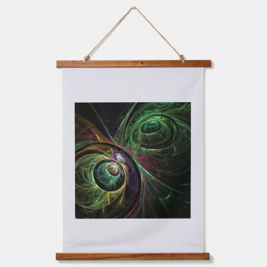 Abstracte kunst oogmerk hangend wandkleed (Voorkant)