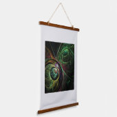Abstracte kunst oogmerk hangend wandkleed (Gebogen)