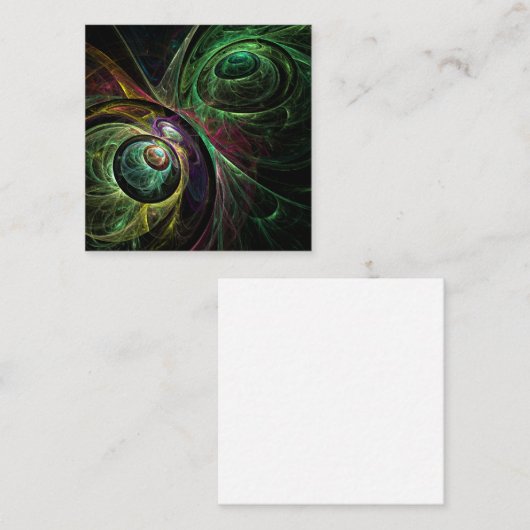 Abstracte kunst oogmerk informatiekaartje (Voorkant / Achterkant)