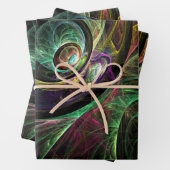 Abstracte kunst oogmerk inpakpapier vel (In situ)