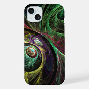 Abstracte kunst oogmerk iPhone 15 plus case