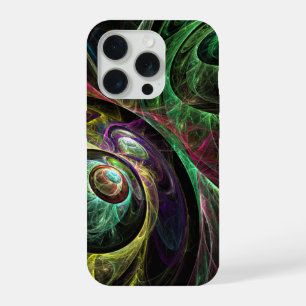 Abstracte kunst oogmerk iPhone 15 pro case