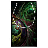Abstracte kunst oogmerk klein cadeauzakje (Achterkant)