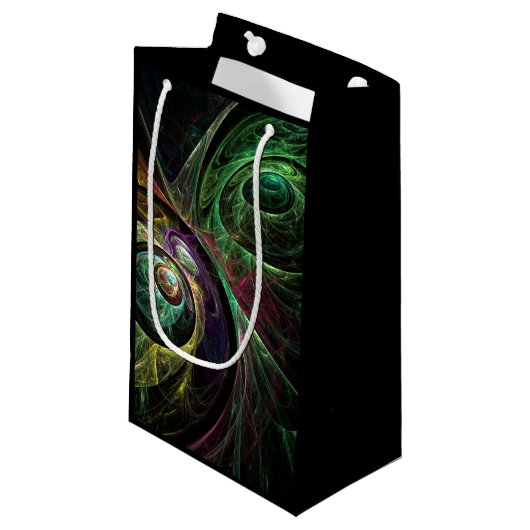 Abstracte kunst oogmerk klein cadeauzakje (Voorkant Gekanteld)