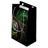 Abstracte kunst oogmerk klein cadeauzakje (Achterkant Gekanteld)