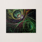 Abstracte kunst oogmerk legpuzzel (Horizontaal)