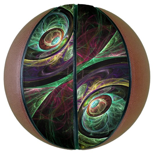 Abstracte kunst oogmerk mini basketbal (Verticaal)