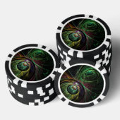 Abstracte kunst oogmerk poker chips (Opstapeling)