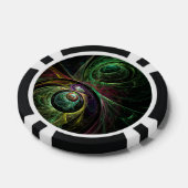 Abstracte kunst oogmerk poker chips (Enkel)