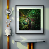 Abstracte kunst oogmerk poster