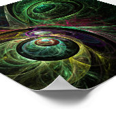 Abstracte kunst oogmerk poster (Hoek)