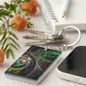 Abstracte kunst oogmerk sleutelhanger (Voorkant Rechts)