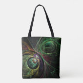 Abstracte kunst oogmerk tote bag (Achterkant)