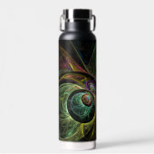 Abstracte kunst oogmerk waterfles (Voorkant)