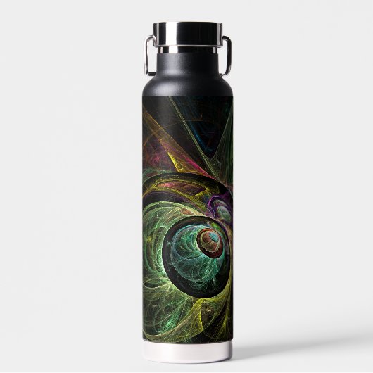 Abstracte kunst oogmerk waterfles (Voorkant)