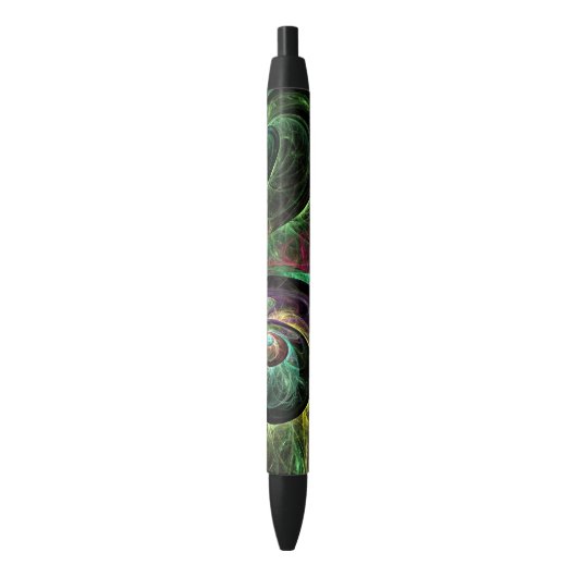 Abstracte kunst oogmerk zwarte inkt pen (Voorkant Verticaal)