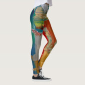 Abstracte kunst op actieve draag broek! leggings (Rechts)