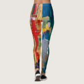 Abstracte kunst op actieve draag broek! leggings (Achterkant)