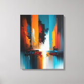 Abstracte kunst op canvas afdruk (Voorkant)