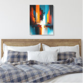 Abstracte kunst op canvas afdruk (Insitu (Slaapkamer))