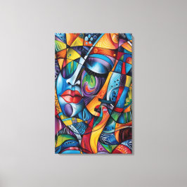 Abstracte kunst op canvas afdruk