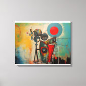 Abstracte kunst op canvas afdruk (Voorkant)