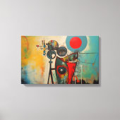 Abstracte kunst op canvas afdruk (Voorkant)