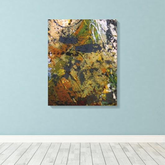 Abstracte kunst op Canvas Afdruk (Insitu (Houten vloer))
