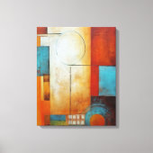 Abstracte kunst op canvas afdruk (Voorkant)