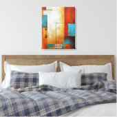 Abstracte kunst op canvas afdruk (Insitu (Slaapkamer))
