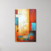 Abstracte kunst op canvas afdruk (Voorkant)
