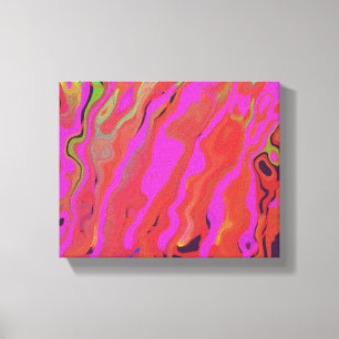 Abstracte kunst op doek in paarse, digitale kunst. canvas afdruk