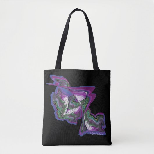 Abstracte kunst op een tote bag (Voorkant)