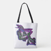 Abstracte kunst op een tote bag (Achterkant)