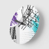 Abstracte kunst op een wandklok (Hoek)