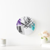 Abstracte kunst op een wandklok (Huis)