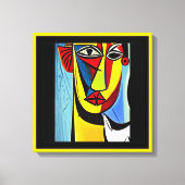 Abstracte kunst op gespannen canvas print (Voorkant)