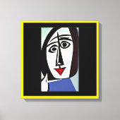 Abstracte kunst op gespannen canvasprint canvas afdruk (Voorkant)