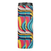 Abstracte Kunst op Thermische Tumbler Thermosbeker (Achterkant)
