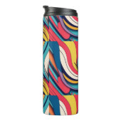 Abstracte Kunst op Thermische Tumbler Thermosbeker (Geroteerd rechts)