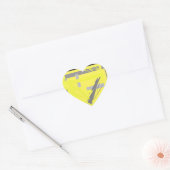 Abstracte Kunst over Energie en Kracht Hart Sticker (Envelop)
