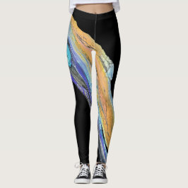 abstracte kunst overgebracht naar uw leggings