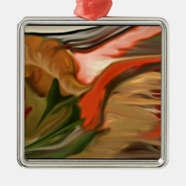 Abstracte kunst overvloed metalen ornament