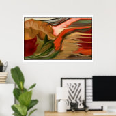 Abstracte Kunst Overvloed Poster (Thuiskantoor)