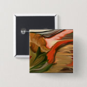 Abstracte kunst overvloed vierkante button 5,1 cm (Voorkant /achterkant)