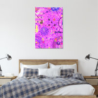 Abstracte Kunst: Paarse Glitch